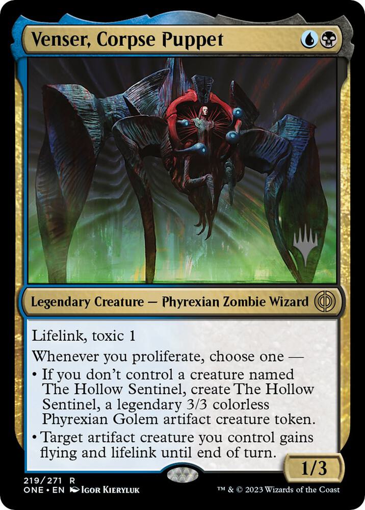 Venser Corpse Puppet 219 (Promo Pack: Phyrexia: All Will Be One)  | Good Games Adelaide SA