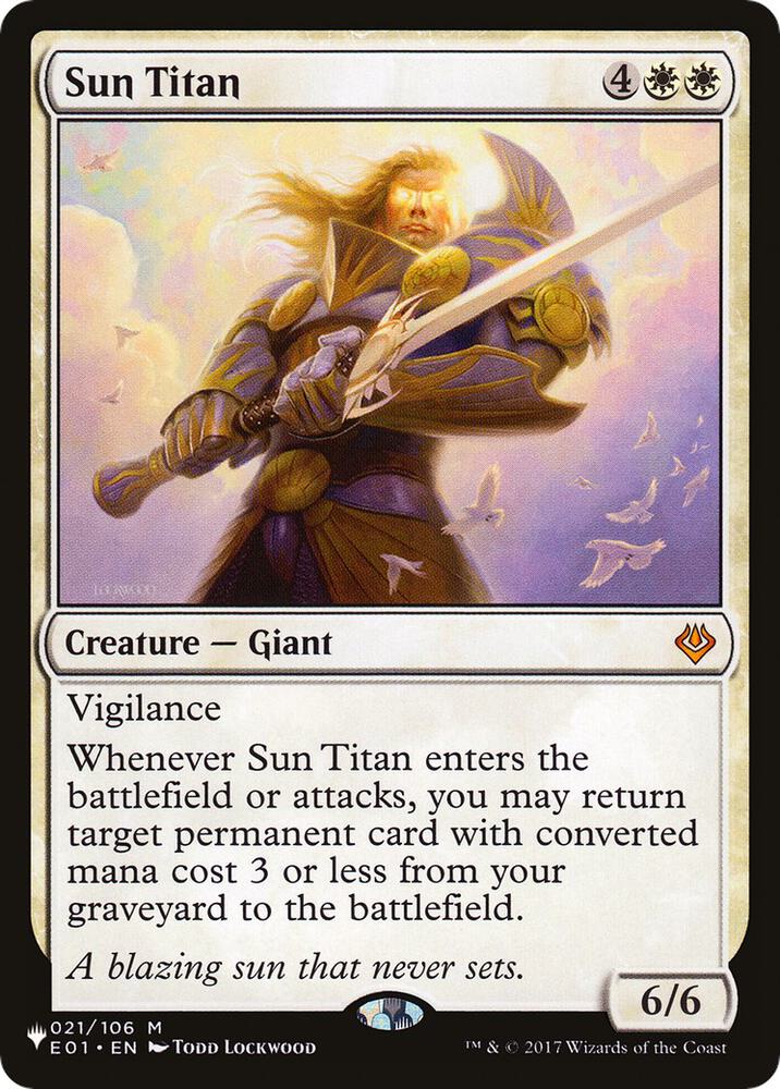 Sun Titan E01 021/106 (The List Reprints)  | Good Games Adelaide SA