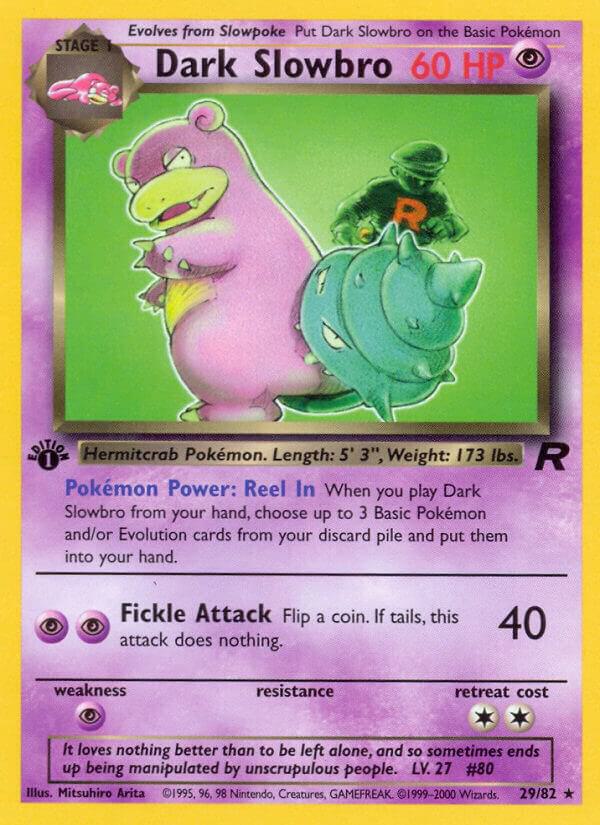 Dark Slowbro 29/82 (Team Rocket)  - 1st Edition | Good Games Adelaide SA