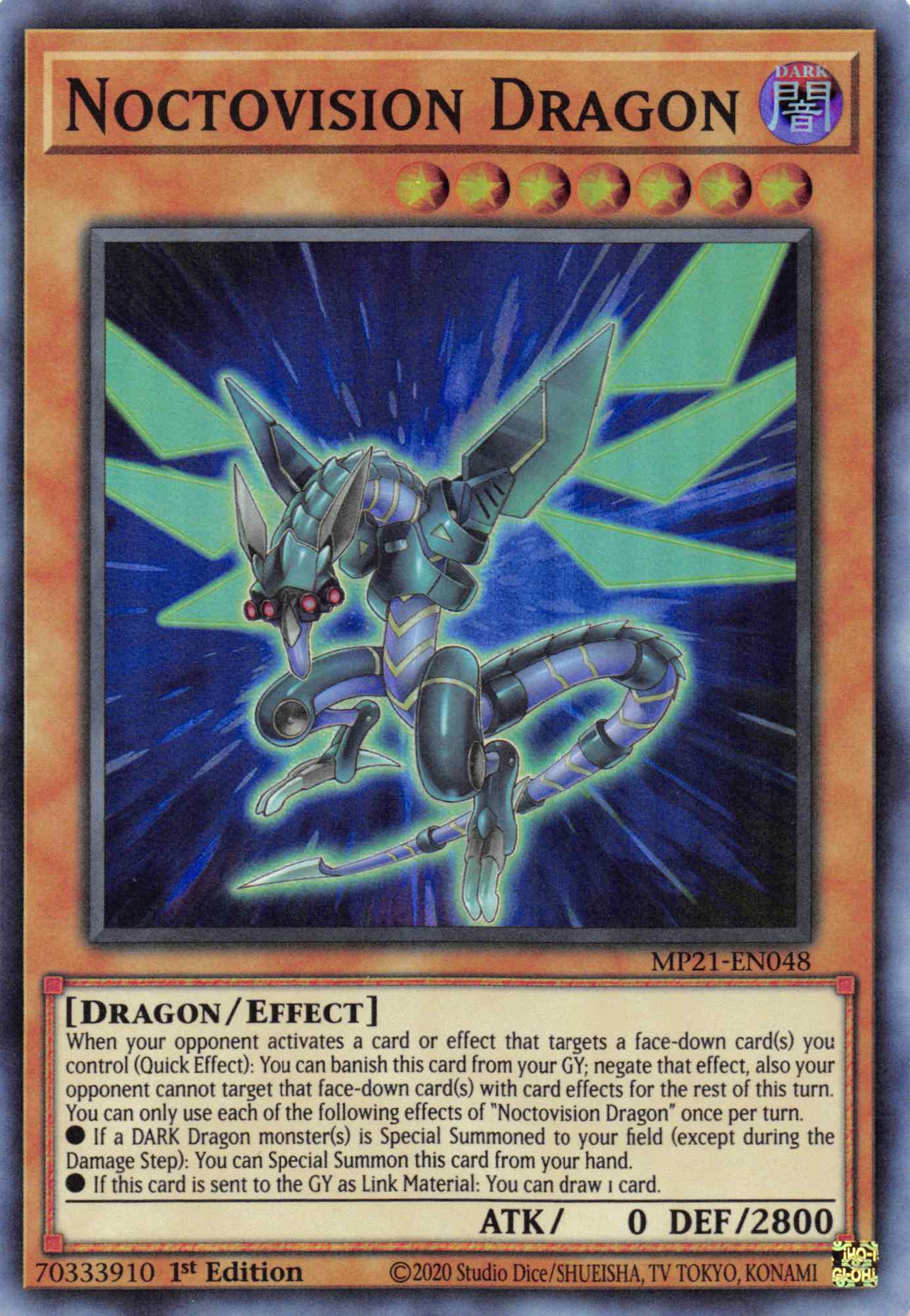 Noctovision Dragon [MP21-EN048] Super Rare | Good Games Adelaide SA