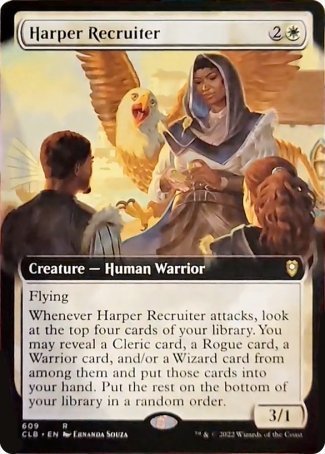 Harper Recruiter (Extended Art) [Commander Legends: Battle for Baldur's Gate] | Good Games Adelaide SA