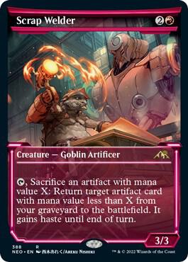Scrap Welder 388 (Kamigawa: Neon Dynasty)  - Showcase Foil | Good Games Adelaide SA