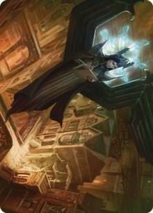 Angelic Sleuth Art Card 48 (Art Series: Streets of New Capenna)  | Good Games Adelaide SA