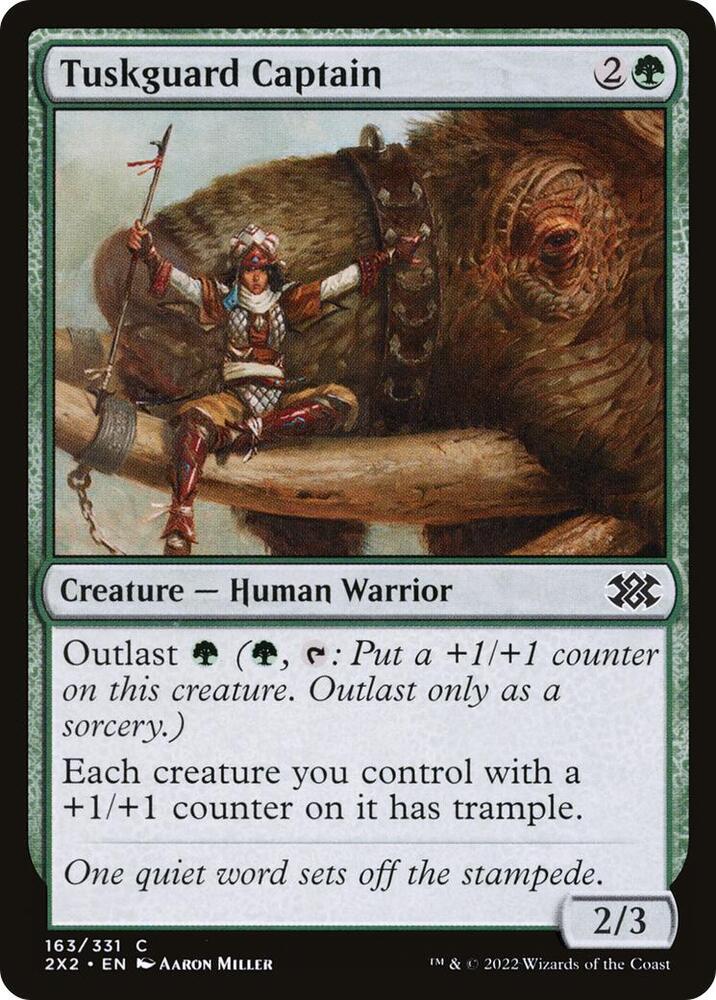 Tuskguard Captain 163 (Double Masters 2022)  - Foil | Good Games Adelaide SA