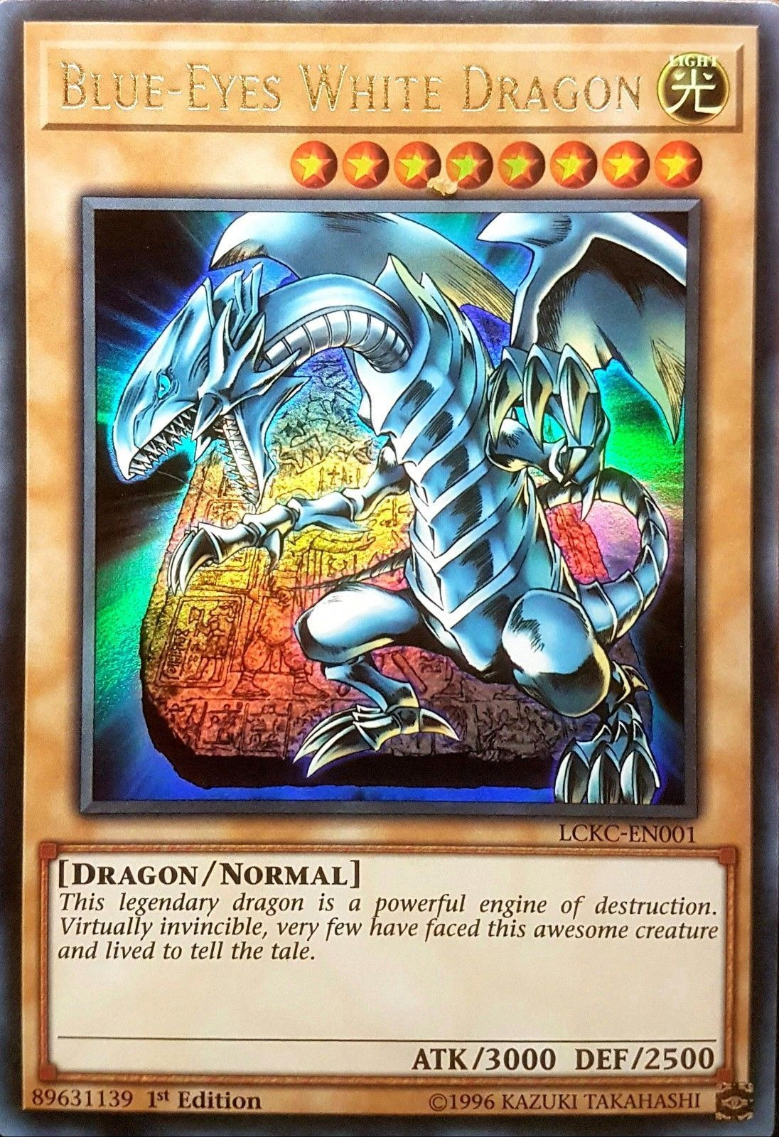 Blue-Eyes White Dragon (Version 4) [LCKC-EN001] Ultra Rare | Good Games Adelaide SA