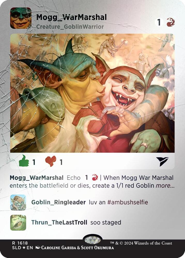 Mogg War Marshal Rainbow Foil 1618 (Secret Lair Drop Series)  - Foil | Good Games Adelaide SA