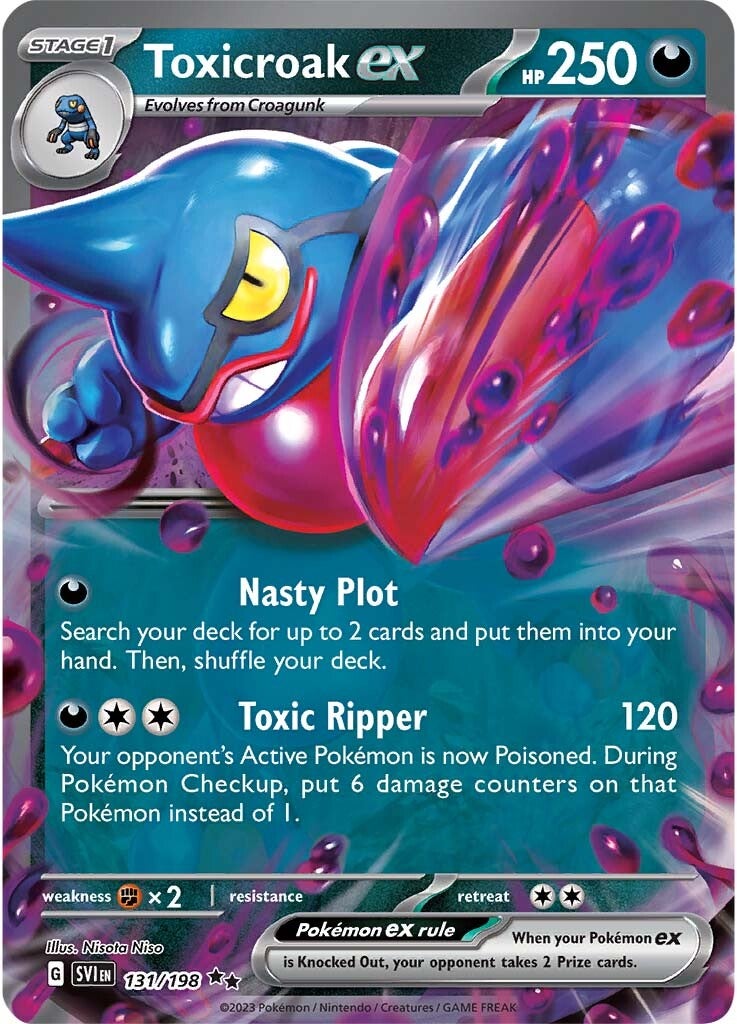 Toxicroak ex (131/198) [Scarlet & Violet: Base Set] | Good Games Adelaide SA