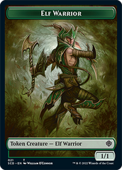 Elf Warrior // Soldier Double-Sided Token [Starter Commander Decks] | Good Games Adelaide SA