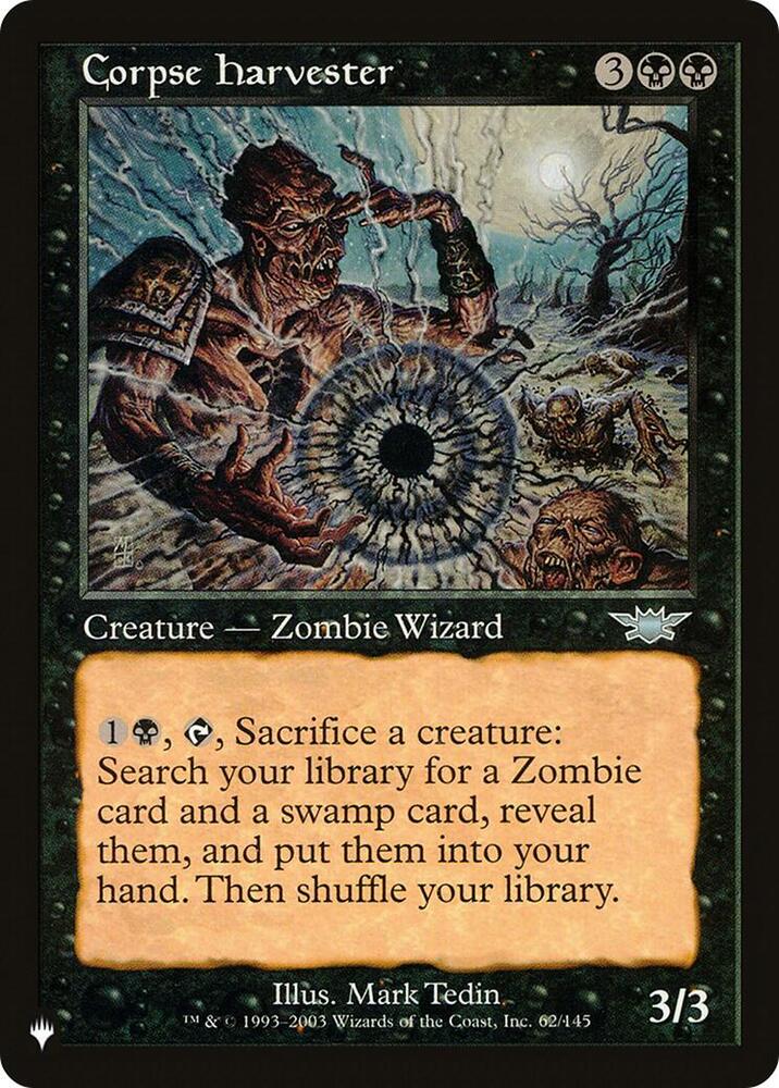 Corpse Harvester 62/145 (The List Reprints)  | Good Games Adelaide SA