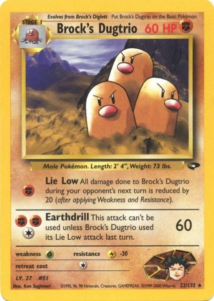 Brock's Dugtrio (22/132) [Gym Challenge Unlimited] | Good Games Adelaide SA