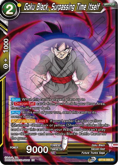 Goku Black, Surpassing Time itself [BT16-088] | Good Games Adelaide SA