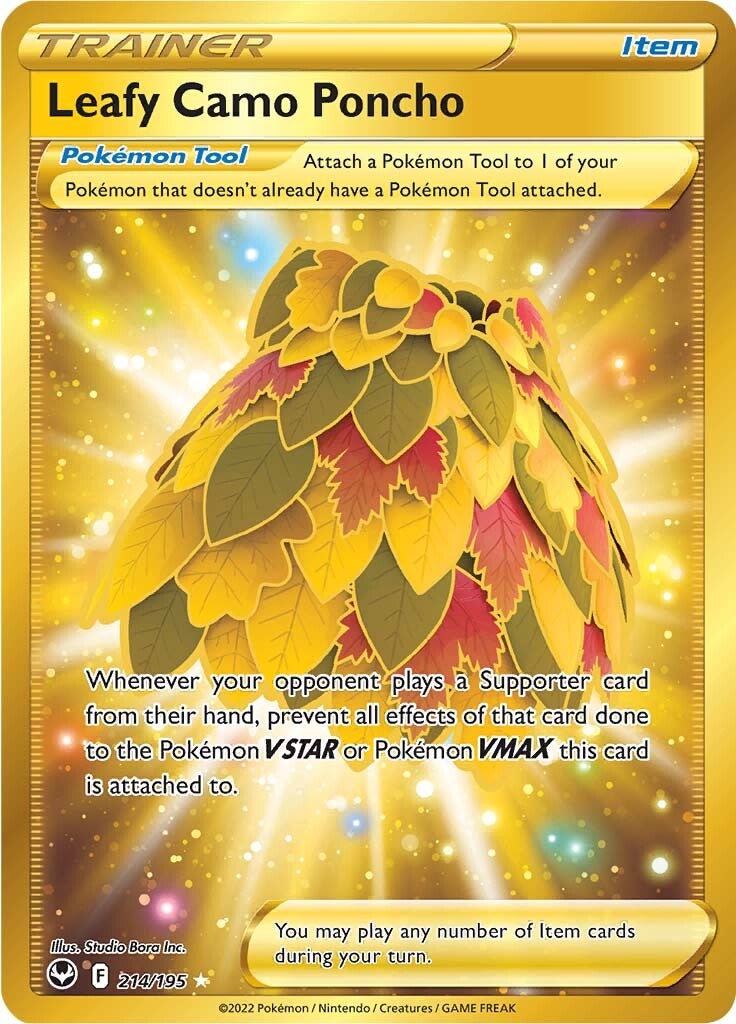 Leafy Camo Poncho (214/195) [Sword & Shield: Silver Tempest] | Good Games Adelaide SA