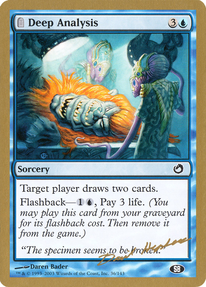 Deep Analysis (Dave Humpherys) (SB) [World Championship Decks 2003] | Good Games Adelaide SA