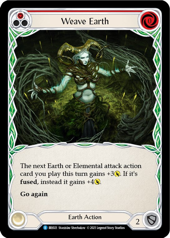Weave Earth (Red) [BRI021] (Tales of Aria Briar Blitz Deck)  1st Edition Normal | Good Games Adelaide SA
