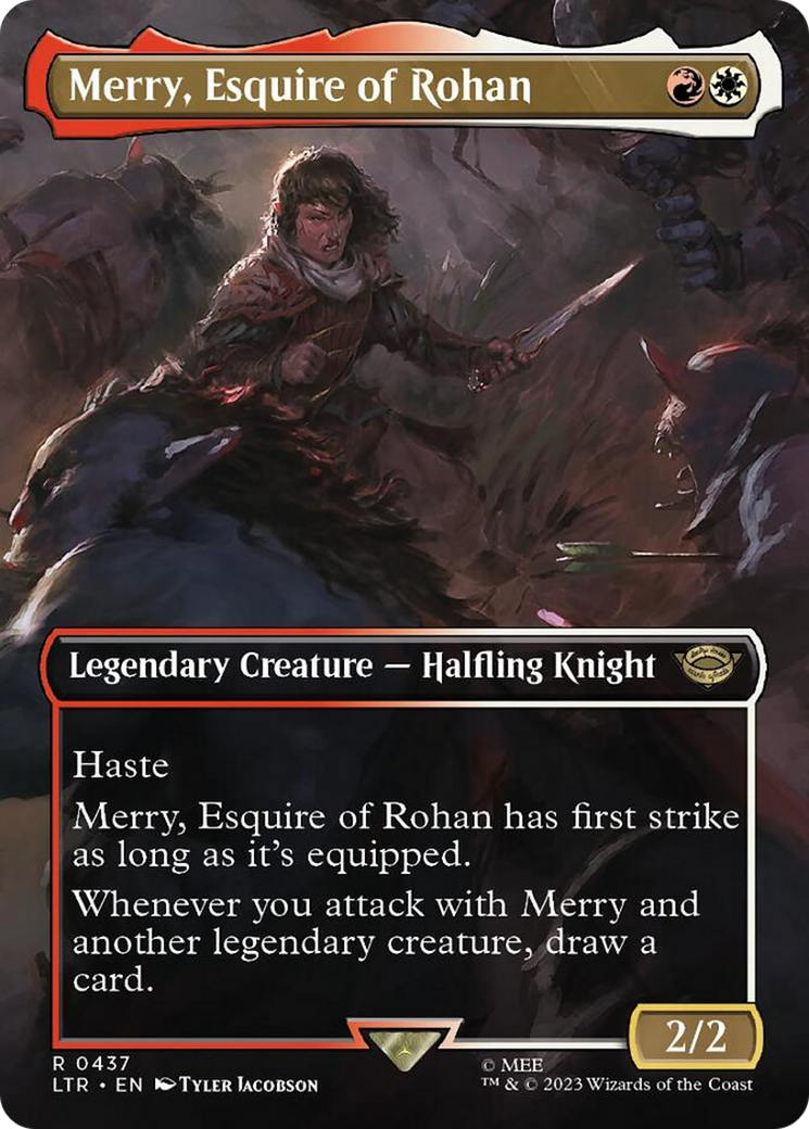 Merry, Esquire of Rohan (Borderless Alternate Art) [The Lord of the Rings: Tales of Middle-Earth] | Good Games Adelaide SA