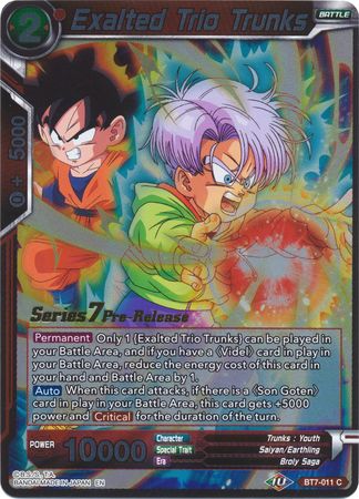 Exalted Trio Trunks (Assault of the Saiyans) [BT7-011_PR] | Good Games Adelaide SA