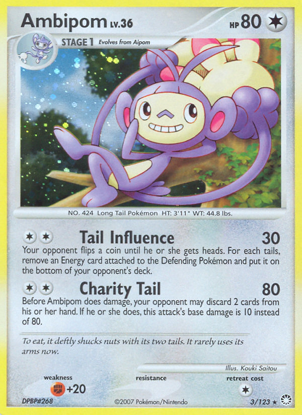 Ambipom (3/123) [Diamond & Pearl: Mysterious Treasures] | Good Games Adelaide SA