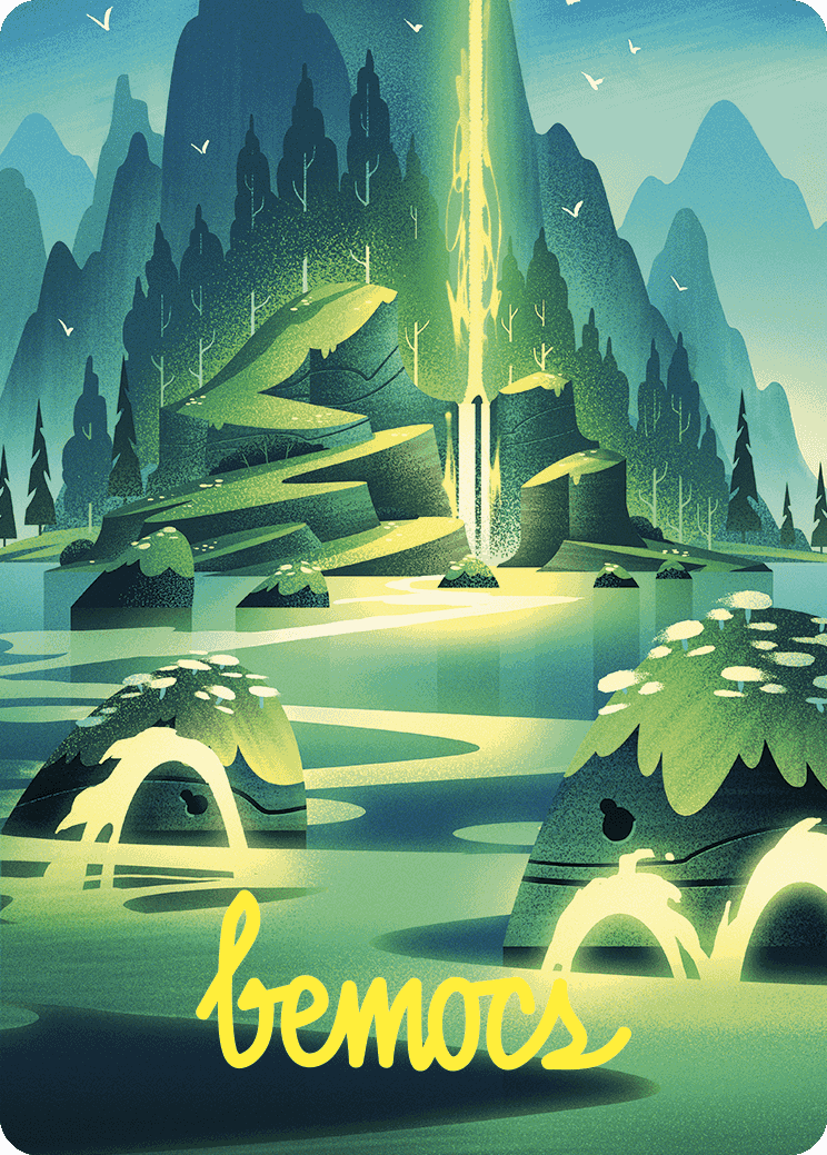 Leyline of Abundance Art Card (Gold-Stamped Signature) [Wilds of Eldraine Art Series] | Good Games Adelaide SA