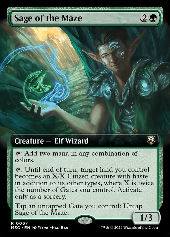 Sage of the Maze 67/411 (Commander: Modern Horizons 3)  - Extended Art | Good Games Adelaide SA
