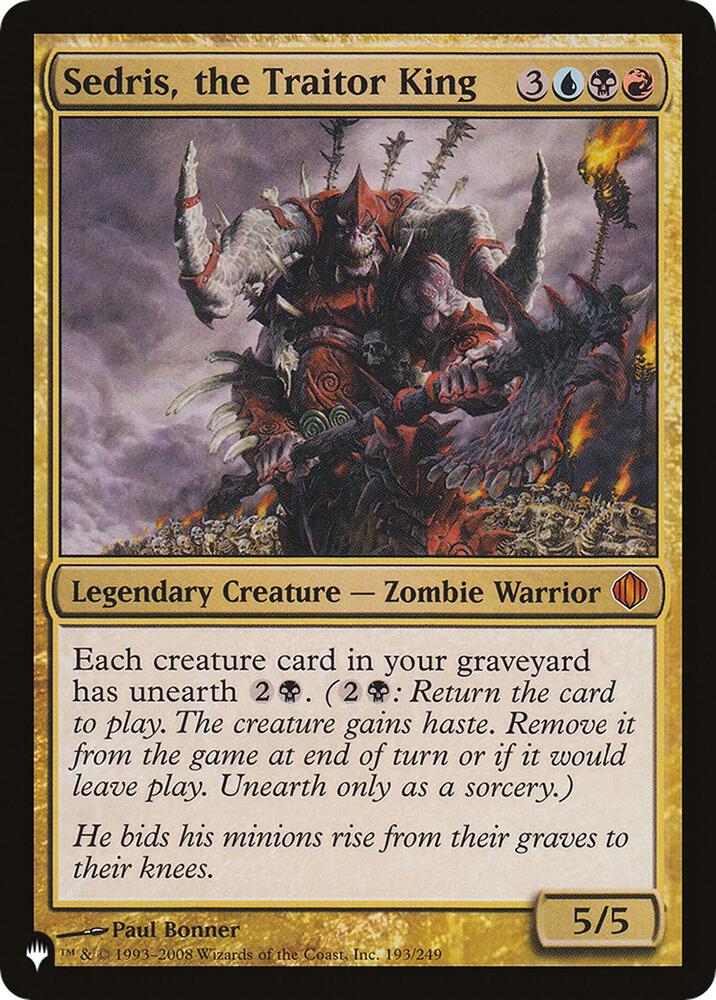 Sedris the Traitor King 193/249 (The List Reprints)  | Good Games Adelaide SA