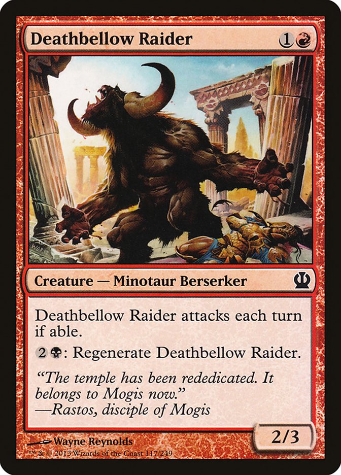 Deathbellow Raider 117 (Theros)  - Foil | Good Games Adelaide SA