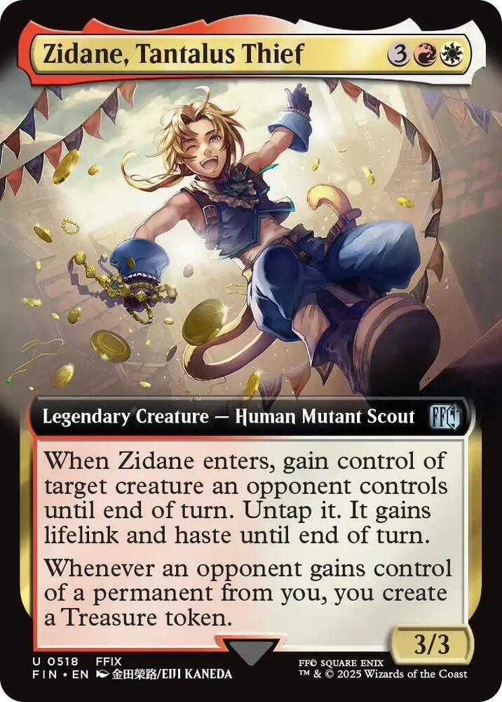 Zidane, Tantalus Thief 518/309 (FINAL FANTASY)  - Extended Art Foil | Good Games Adelaide SA