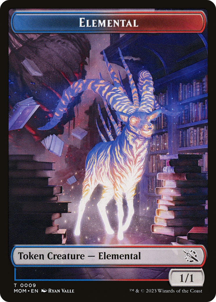 Elemental (09) // Dinosaur Double-Sided Token [March of the Machine Tokens] | Good Games Adelaide SA