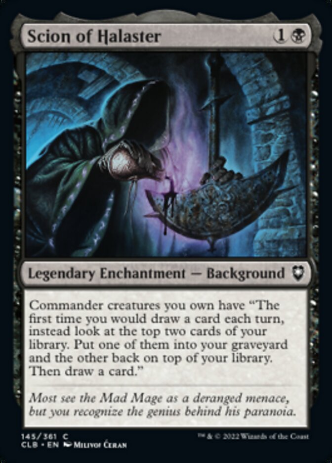 Scion of Halaster [Commander Legends: Battle for Baldur's Gate] | Good Games Adelaide SA