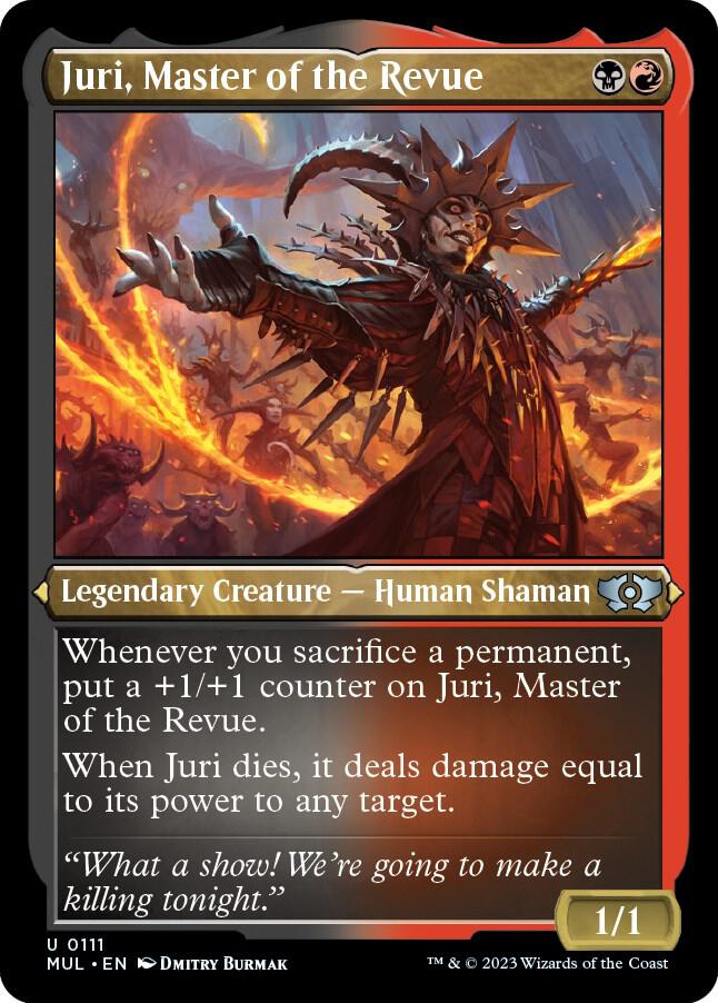 Juri, Master of the Revue 111 (March of the Machine: Multiverse Legends)  - Etched Foil | Good Games Adelaide SA