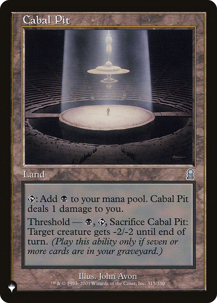 Cabal Pit [The List Reprints] | Good Games Adelaide SA