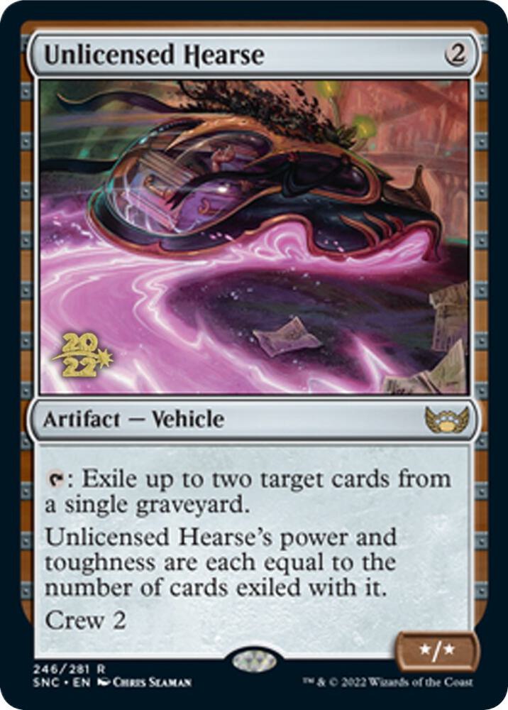 Unlicensed Hearse 246 (Prerelease Cards)  - Foil | Good Games Adelaide SA