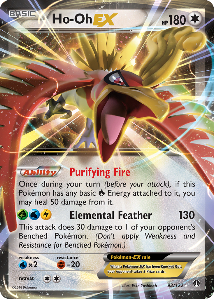 Ho-Oh EX (92/122) [XY: BREAKpoint] | Good Games Adelaide SA