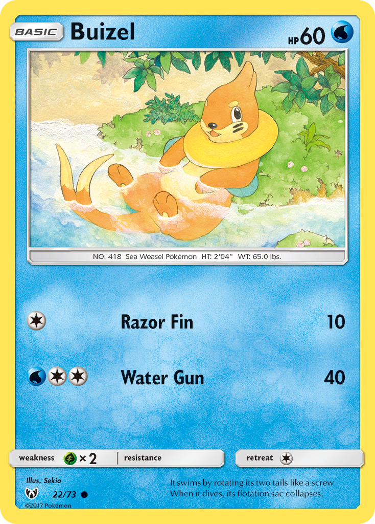 Buizel (22/73) [Sun & Moon: Shining Legends] | Good Games Adelaide SA