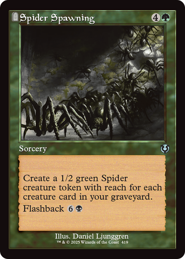 Spider Spawning (Retro Frame) [Innistrad Remastered] | Good Games Adelaide SA