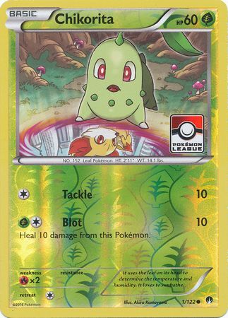 Chikorita (1/122) (League Promo) [XY: BREAKpoint] | Good Games Adelaide SA