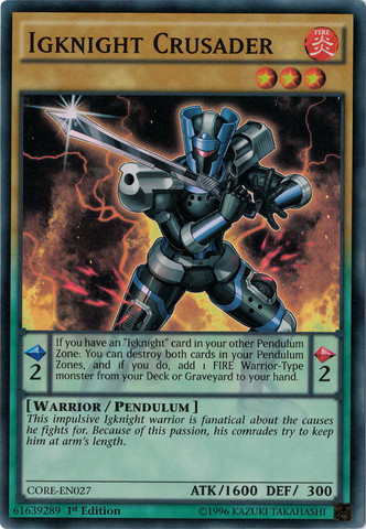 Igknight Crusader [CORE-EN027] Super Rare | Good Games Adelaide SA