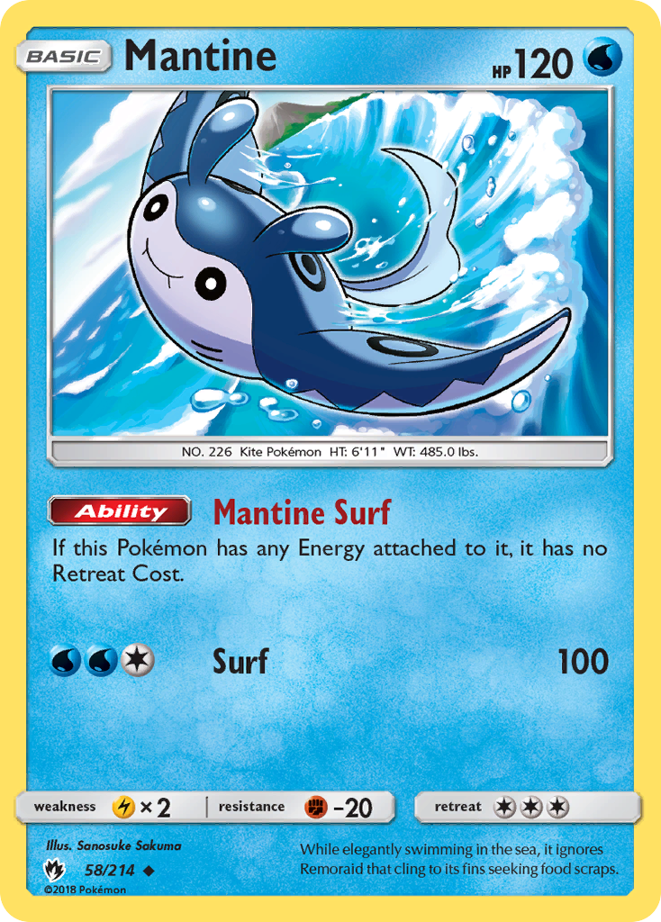 Mantine (58/214) [Sun & Moon: Lost Thunder] | Good Games Adelaide SA