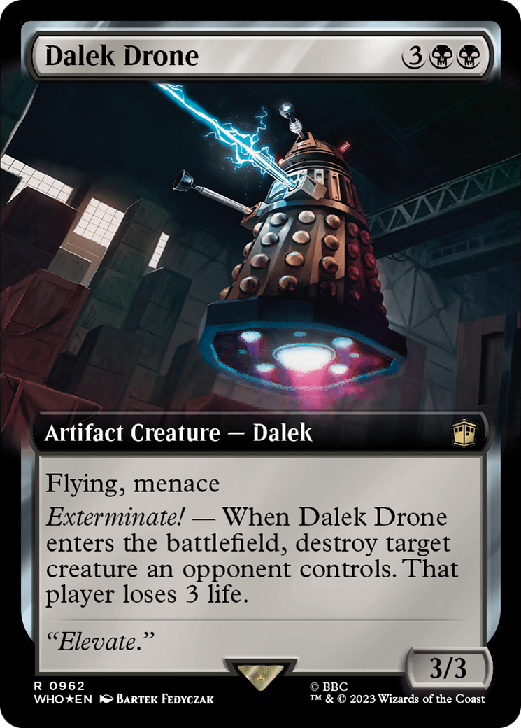 Dalek Drone (Extended Art) (Surge Foil) [Doctor Who] | Good Games Adelaide SA