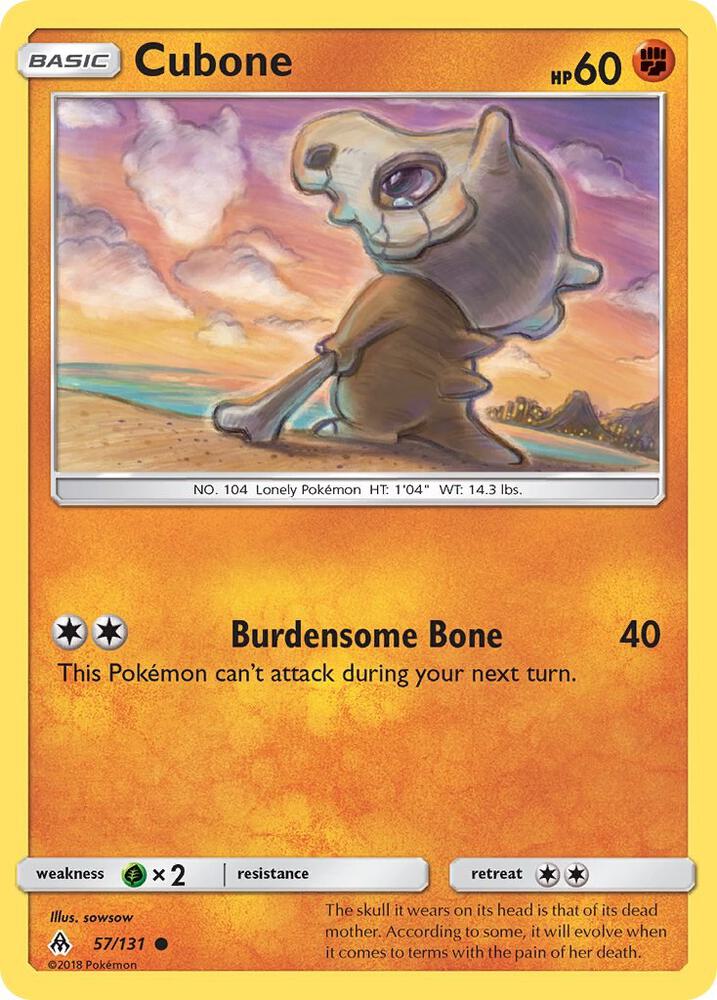 Cubone 57/131 (SM - Forbidden Light)  | Good Games Adelaide SA