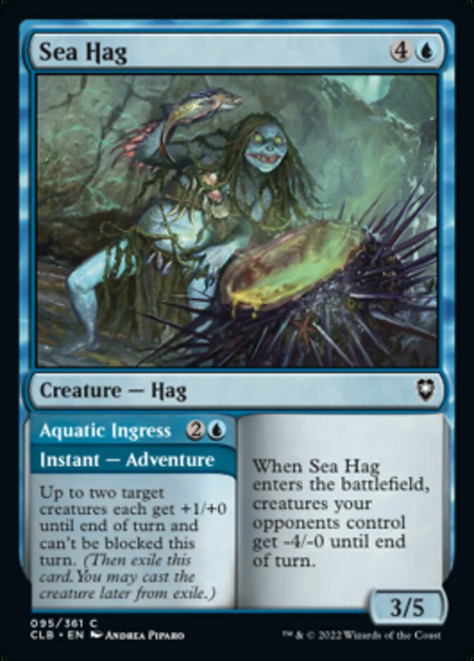 Sea Hag // Aquatic Ingress [Commander Legends: Battle for Baldur's Gate] | Good Games Adelaide SA