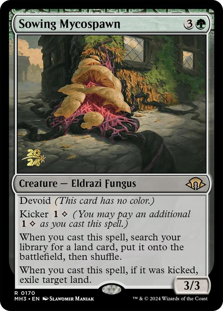 Sowing Mycospawn 170 (Prerelease Cards)  - Foil | Good Games Adelaide SA