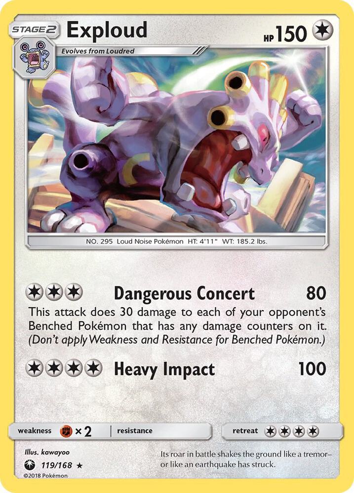 Exploud 119/168 (SM - Celestial Storm)  | Good Games Adelaide SA