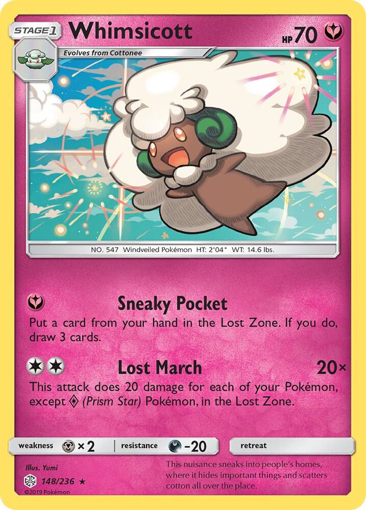 Whimsicott 148/236 (SM - Cosmic Eclipse)  | Good Games Adelaide SA