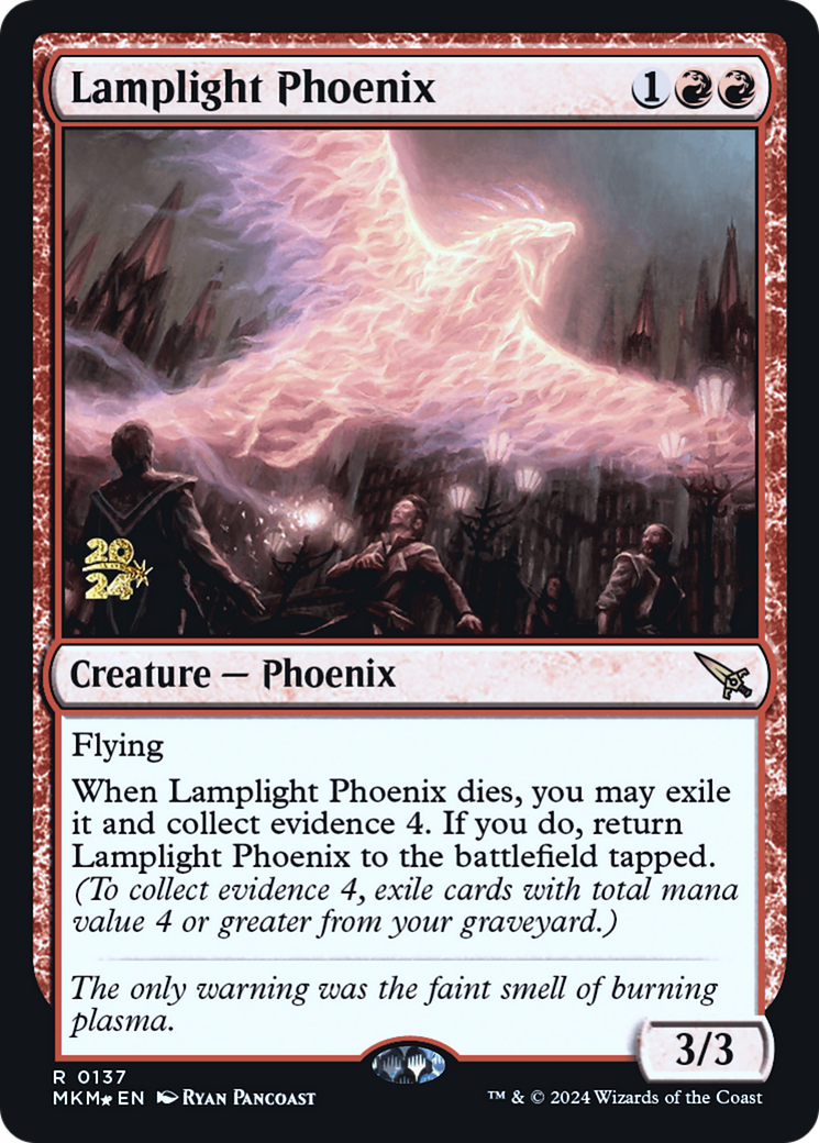 Lamplight Phoenix [Murders at Karlov Manor Prerelease Promos] | Good Games Adelaide SA