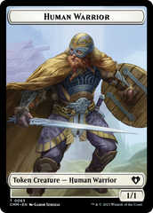 Human Warrior // Zombie Army Double-Sided Token [Commander Masters Tokens] | Good Games Adelaide SA