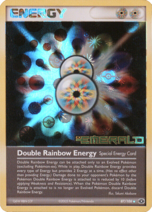 Double Rainbow Energy (87/106) (Stamped) [EX: Emerald] | Good Games Adelaide SA