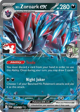 N's Zoroark ex Series 7/8 098/159 (Prize Pack Series Cards)  - Holofoil | Good Games Adelaide SA