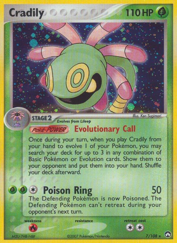 Cradily 7/108 (Power Keepers)  - Holofoil | Good Games Adelaide SA