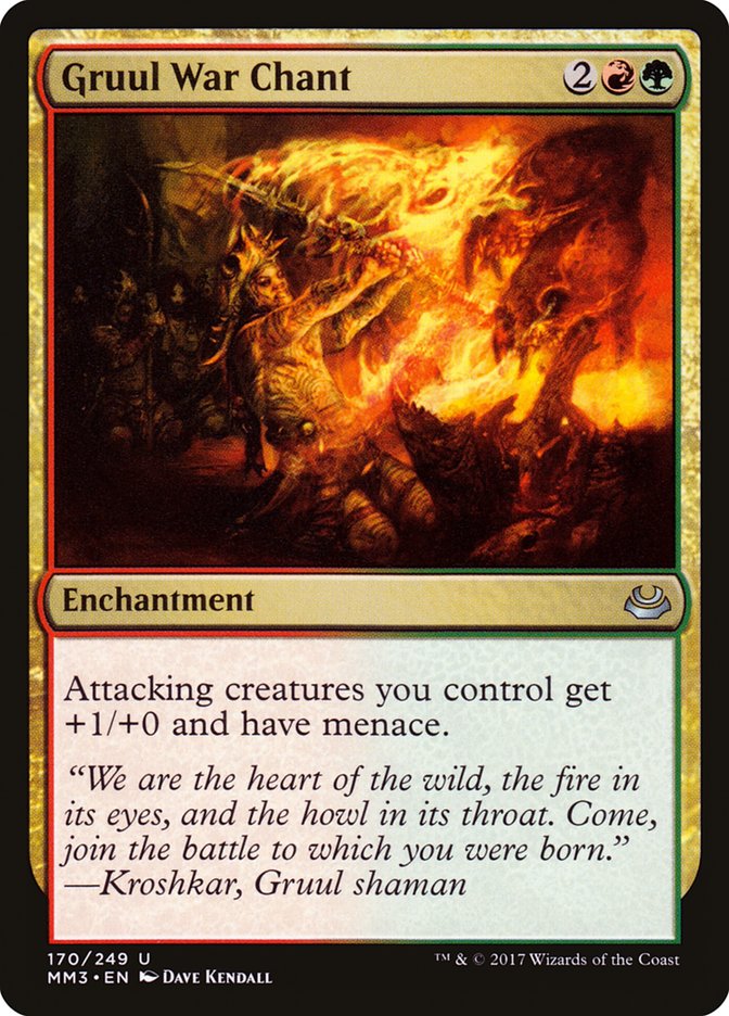 Gruul War Chant 170 (Modern Masters 2017)  - Foil | Good Games Adelaide SA