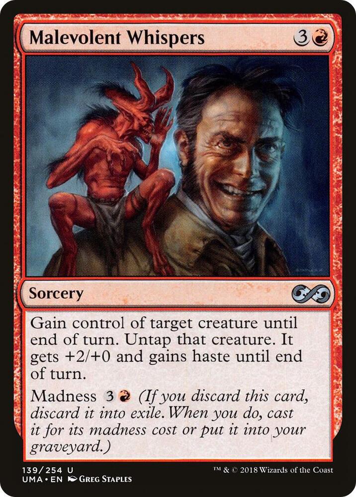 Malevolent Whispers 139 (Ultimate Masters)  - Foil | Good Games Adelaide SA